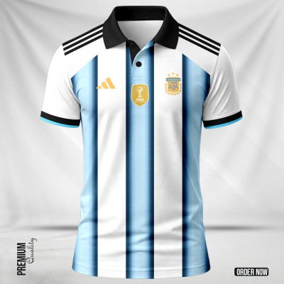Argentina 2026 World Cup Home Player Edition Polo shirt